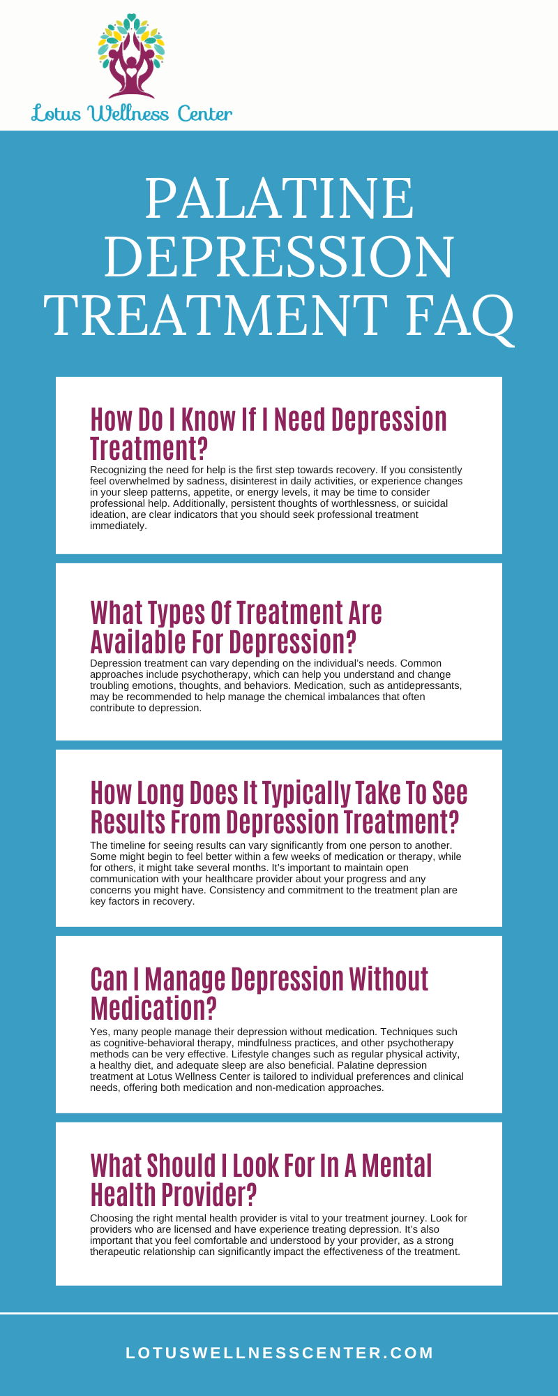 Palatine Depression Treatment FAQ Infographic
