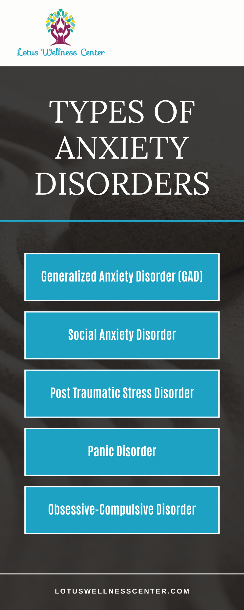 Types of Anxiety Disorders Infographic